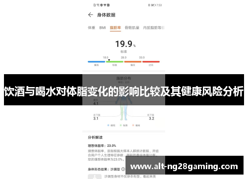 饮酒与喝水对体脂变化的影响比较及其健康风险分析