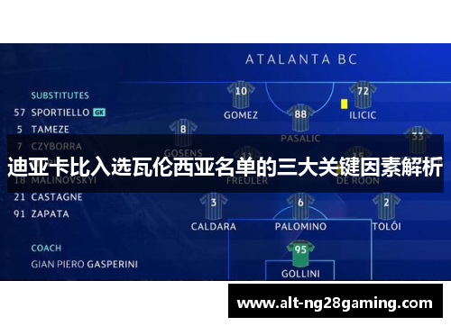 迪亚卡比入选瓦伦西亚名单的三大关键因素解析 迪亚卡比入选瓦伦西亚名单的三大关键因素解析